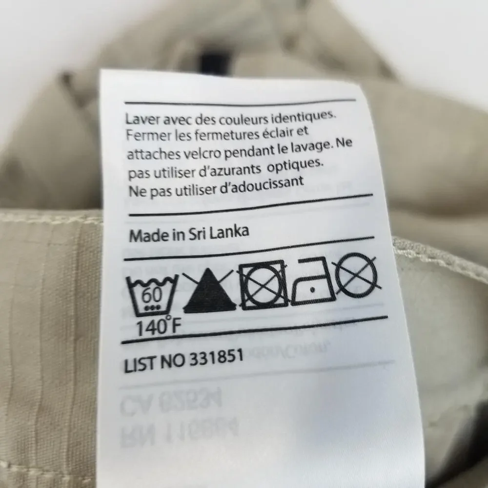 Blaklader Shorts Mens 38 Beige Canvas Workwear Utility Cargo Tool Pockets